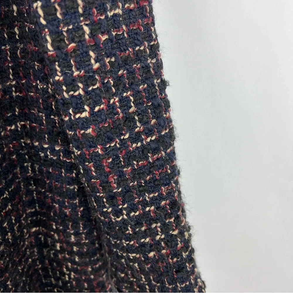 Theory tweed wool blend open front jacket size S - Picture 11 of 12
